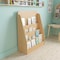Flash Furniture 4 Shelf Natural Birch & Poplar Book Display Stand MK-STR800L-GG - alternate 1